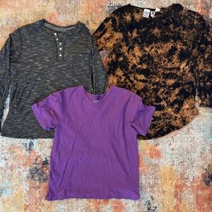 Men’s Medium Shirt Bundle (3 Pieces): Kenneth Cole, US Rags, & Broken Threads